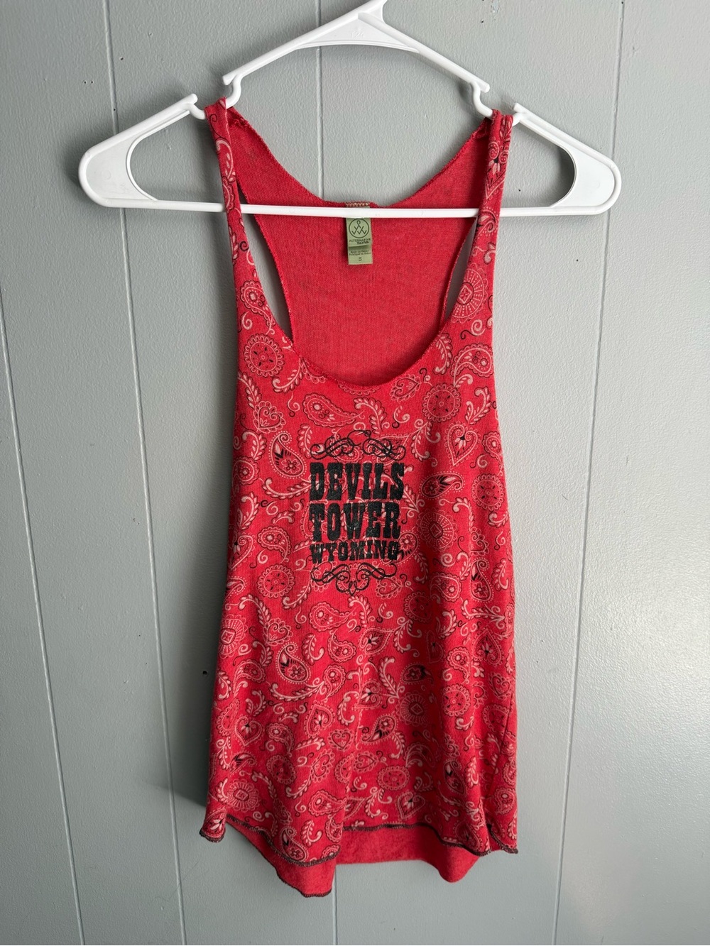 Alternative Red Paisley Graphic Racerback Tank